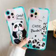 Compatible with iPhone 13 Pro Max Clear Case Women Girls Cute Panda