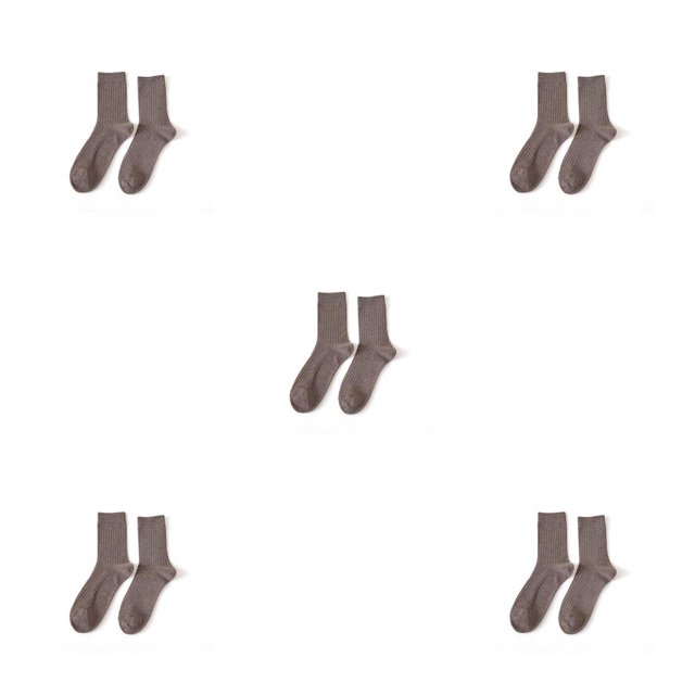Jumpingount 1 par de calcetines antideslizantes de tubo medio para otoño e invierno para hombre, calcetería y cómoda, accesorio informal a Type5 NO5