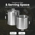thumbnail image 4 of GasOne Stainless Steel Stockpot with Basket – 36qt Stock Pot with Lid and Reinforced Bottom, 4 of 8