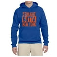 thumbnail image 2 of Straight Outta New York NYM Fan | Fantasy Baseball Fans | Mens Sports Hooded Sweatshirt Graphic Hoodie, Royal, X-Large, 2 of 4
