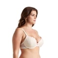 thumbnail image 3 of Curve Muse Women's Plus Size Add 1 Cup Push Up Underwire Lace Embroidery Bras-2PK-BUTTER MILK,Mecca Orange-48DDD, 3 of 6