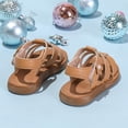 thumbnail image 7 of Hessimy Baby Boys Girls Squeaky Sandals Summer Closed-Toe Anti-Slip Premium Rubber Sole Toddler First Walkers Shoes,Lightweight Breathable(Brown,1.5), 7 of 7