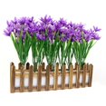 thumbnail image 6 of Kiskick Artificial Plants Simulated Green Plants Simulation Plant Uv Resistant No Fading Low Maintenance 5 Forked Spring Grass Artificial Flowers Garden Home, 6 of 8