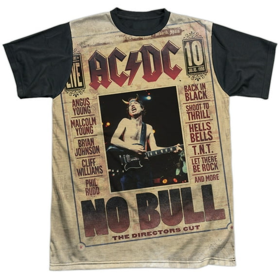 ACDC No Bull Unisex Adult Halloween Costume Sublimated T Shirt