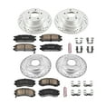 thumbnail image 3 of PowerStop Front and Rear Z23 Evolution Sport Carbon-Fiber Ceramic Brake Pad and Drilled & Slotted Rotor Kit Fits: SUBARU Select Models K444, 3 of 10