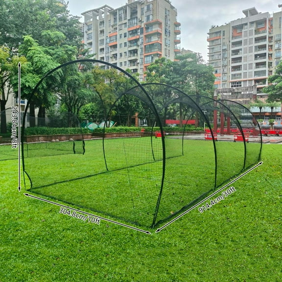 Portable Outdoor Softball Training Net, Baseball Batting Cage Net for Backyard