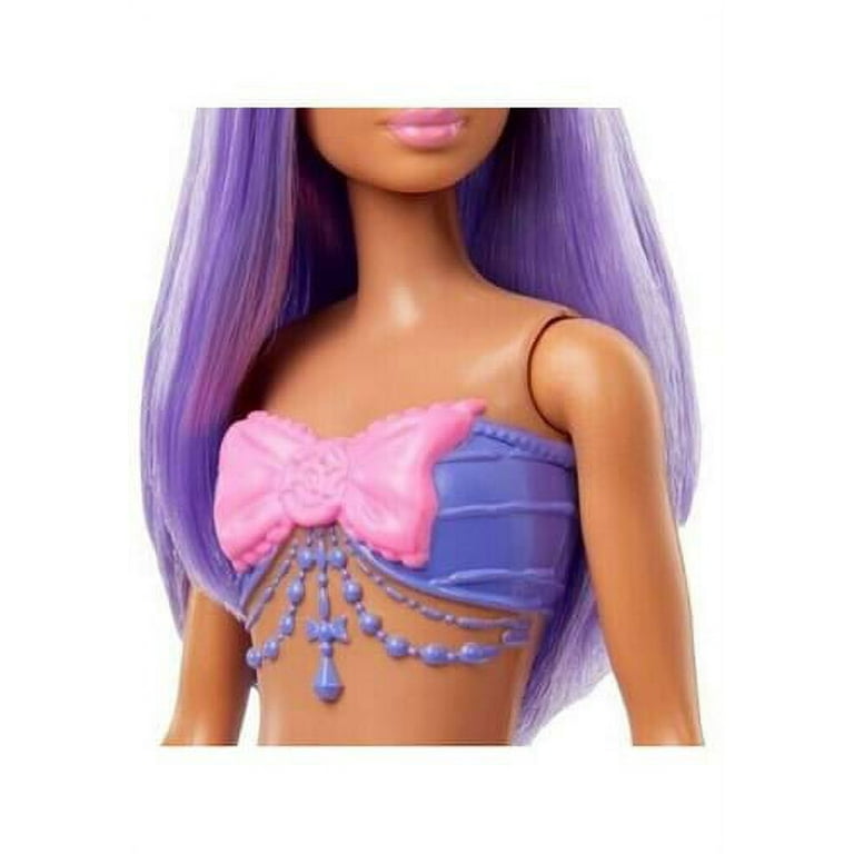 Barbie 2002 (1998) Mattel China ~ Mermaid w/Tail Plat/Purple Hair, Damaged  #63