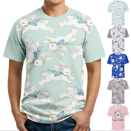 

Easter Men Dad Crewneck Short Sleeve T-Shirts Casual Clothing Size 70-8XL