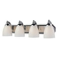 thumbnail image 4 of Elk Lighting Bath and Spa 570-4 Bathroom Vanity Light with White Swirl Glass, 4 of 4