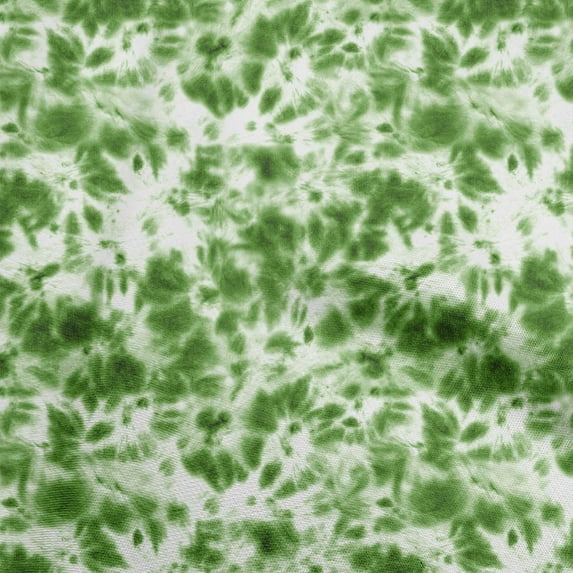 oneOone Georgette Viscose Green Fabric Tie Dye Sewing Material Print Fabric By The Yard 42 Inch Wide