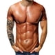 thumbnail image 1 of Men's 3D Muscle Print Shirt Funny Fake Muscle Bodybuilding T-Shirt Short Sleeve Nude Muscle Print Tshirt Top for Men Adults, 1 of 5
