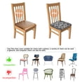 thumbnail image 5 of Black and White Geometric Boho Pattern Seat Covers for Dining Room Chairs Set Of 4,Stretch Printed Washable Chair Seat Cover with Elastic Ties and Button,Removable Waterproof Couch Cushion Covers, 5 of 6