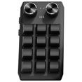 thumbnail image 3 of Teclado mecánico 12 teclas Teclado estándar Teclas intercambiables en caliente RGB Plug and Play con 2 perillas Teclado de macros para juegos Oficina Negro Baoblaze Mini teclado, 3 of 8