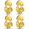 thumbnail image 1 of 2 Pairs Earring Lifters, Secure Earring Backs For Droopy Ears Adjustable Hypoallergenic For Heavy Earring High Quality, 1 of 4