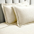 thumbnail image 6 of Superior Madrid Cotton Matelasse Bedspread Set, Queen, Ivory, 6 of 6