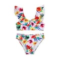 thumbnail image 2 of Cethrio Kids Girls Bikinis, Quick Dry Printed Fashion Two-Piece Summer Swimsuits Multicolor Size 4-5 T, 2 of 6