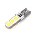 thumbnail image 4 of 10pcs 12v White Silicone Housing T10 194 W5W T10-5050-6SMD Canbus Automotive LED Signal Lights W5W T10 194 168 W5W COB 4SMD LEDs, 4 of 5