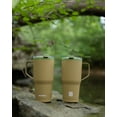 thumbnail image 4 of Swiss Tech Stainless Steel Insulated Tumbler with Mug Handle and Leakproof Locking Lid 30oz, 2 pack, Soft Touch Tan, 4 of 12