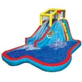 thumbnail image 2 of Banzai Slide N Soak Splash Park Inflatable Outdoor Kids Play Center (2 Pack), 2 of 6