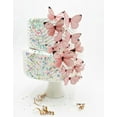 thumbnail image 3 of Edible Butterflies - Baby Pink Set of 15 - Cake and Cupcake Toppers, Decoration, 3 of 5