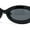 All Black, variant on Retro Futurism Wrap Sport Thick Plastic Oval Sunglasses All Black