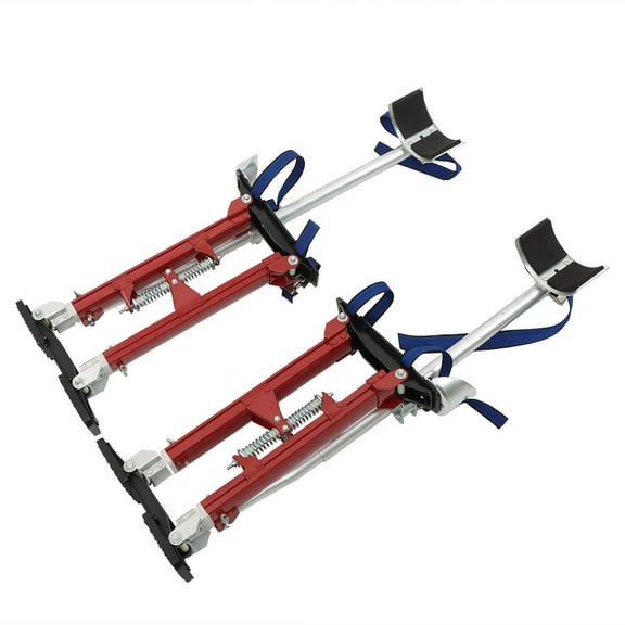 OTTULUR 18in-30in Aluminum Alloy Stilts Adjustable Heights Stilts Red for Painting or Cleaning