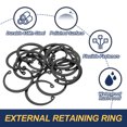 thumbnail image 3 of Uxcell Internal Retaining Rings, C-Clip Snap Ring Internal Retaining Circlip Snap for Automotive Grooved 40 mm, 3 of 7