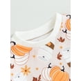 thumbnail image 6 of Wassery Baby Boys Girls Halloween Outfit 3 6 12 18 24 Months Infant Pumpkin Ghost Long Sleeve Romper Bodysuit My 1st Halloween Clothes 0-24M Newborn Autumn Winter Sweatshirts, 6 of 9
