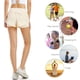 thumbnail image 5 of Hukapapa Pantalones cortos de entrenamiento de tenis para mujer Pantalones cortos deportivos de fitness Pantalones cortos para correr de secado rápido Bolsillo con cremallera de cintura alta forrado, 5 of 5
