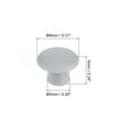 thumbnail image 2 of Uxcell 150Pack 5mm(3/16") Dia Plastic Screw Hole Plugs Cover for Furniture, Light Grey, 2 of 6