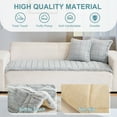 thumbnail image 3 of Eurhowing Fuzzy Sofa Cover for Dog, Non Slip & Pet-Friendly Slipcover Couch Cover Mat, Soft Washable Furniture Protector, 28"×83", Light Gray, 3 of 9