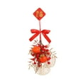 thumbnail image 4 of balikha 2025 Chinese New Year Hanging Ornament DIY Kit Spring Festival Hanging Decoration Lucky Charm for Wall Porch Door Shop Window Persimmon, 4 of 9