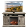 thumbnail image 6 of BELLEZE 47" TV Stand with 18" Electric Fireplace, Modern Electric Fireplace TV Stand for TVs up to 50", Entertainment Media Stand with Storage - Norrell (Ashland Pine), 6 of 7