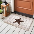 thumbnail image 3 of Rectangle Rug 2x3ft Area Rug,Vintage Texas Star on Grey Wood Grain Area Rugs for Living Room Bedroom,Farm Wooden Planks Floor Mat Non-Slip Non-Shedding Carpet Indoor Accent Rugs, 3 of 9
