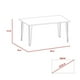 thumbnail image 3 of Mesa Comedor Madera Aglomerada Excelsior Cobre 4 Puestos, 3 of 5