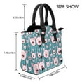 thumbnail image 4 of Zufioo Funny Pig Faces Print Leather Rivet Shoulder Bag, Microfiber PU Leather Adjustable Shoulder Strap Handbag, Ideal Gift for Women-One Size, 4 of 6