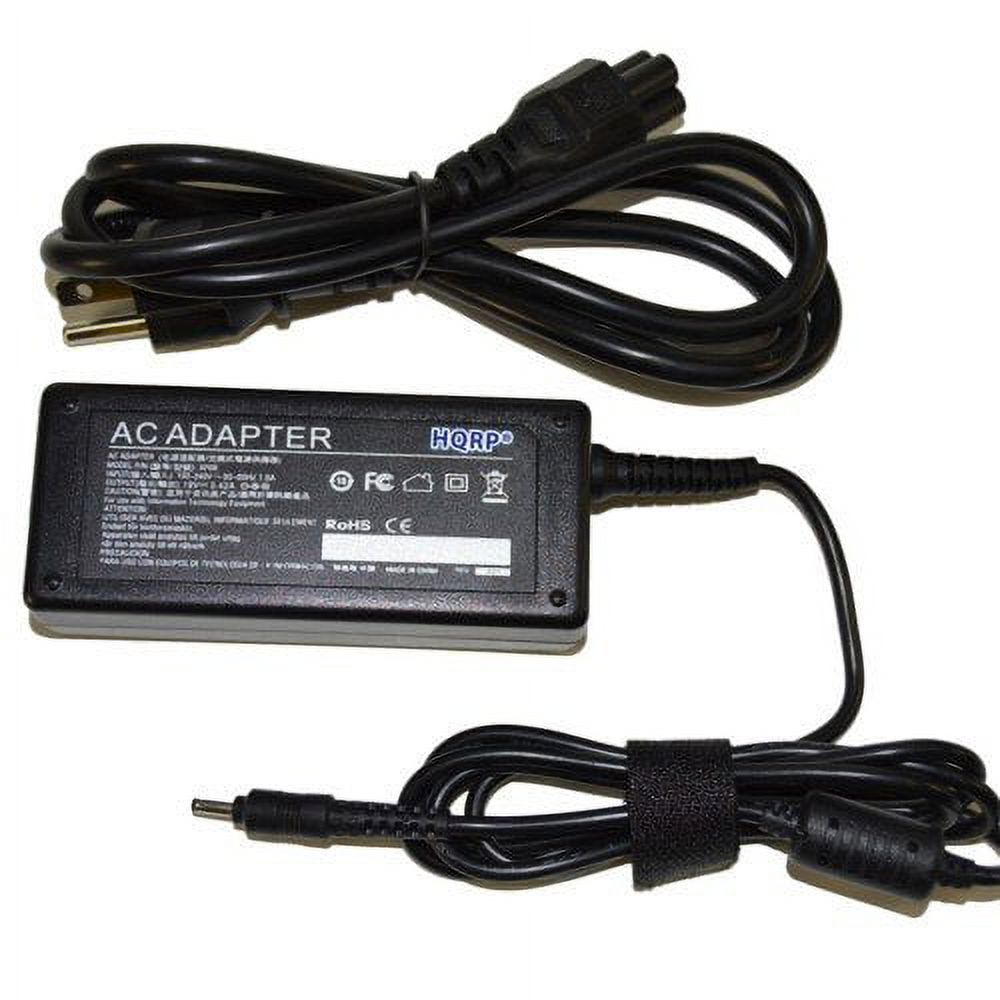 HQRP Laptop Charger AC Adapter for Acer Aspire P3 R14 R5 R13 R7 S5 S7 ; Acer Aspire Switch SW5-171 ; Aspire One Cloudbook AO1-131 AO1-431 ; Acer Iconia W7 W700 Tab Power Supply Cord + HQRP Coaster - image 2 of 3