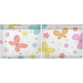 thumbnail image 3 of Floral Kitchen Curtains 2 Panels UV Protected Tier Curtains, Half Window Curtains Kitchen Tiers for Guest Room Bathroom Sink Laundry Room Basement,24 x 27 Inch, 3 of 6