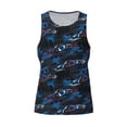 thumbnail image 4 of Easygdp Blue Sports Car Men's Tank Top, Sleeveless Muscle T Shirts, Breathable, Quick-Dry, Loose for Gym, Running, Fitness - Medium, 4 of 9