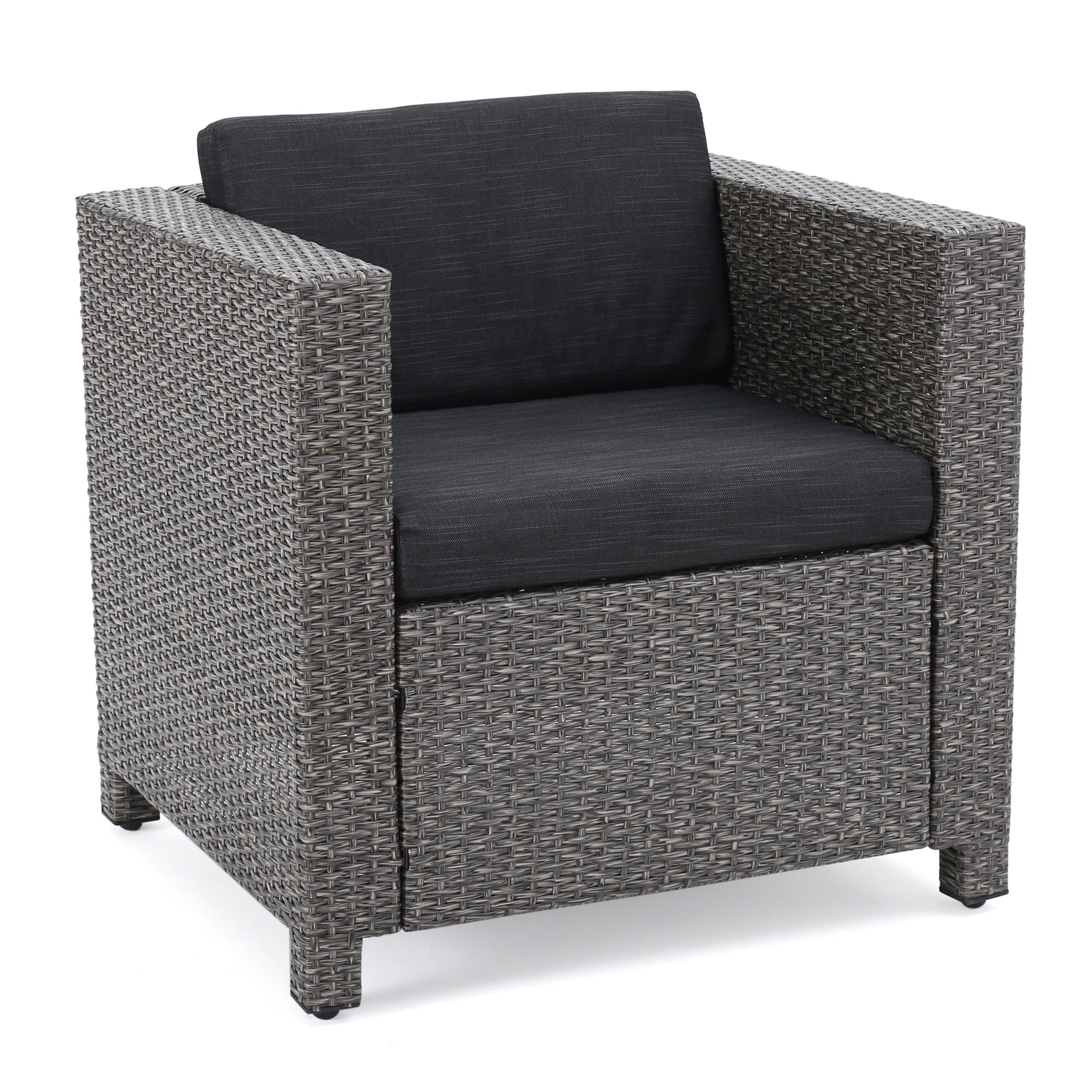 Christopher Knight Home Puerta Outdoor Club Chairs With Water Resistant Cushions Set Of 4 By