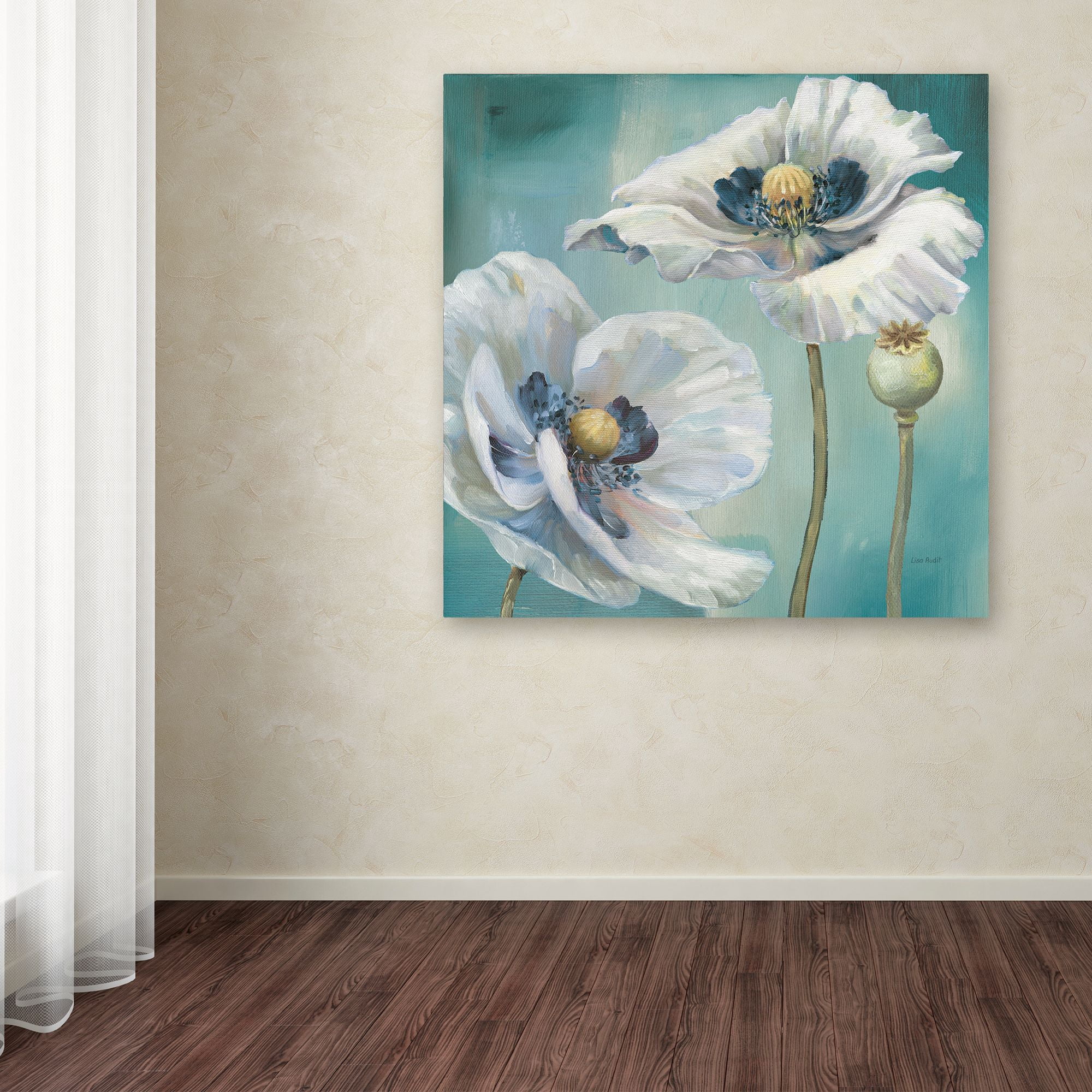 Trademark Fine Art 'Teal Dance II' Canvas Art by Lisa Audit
