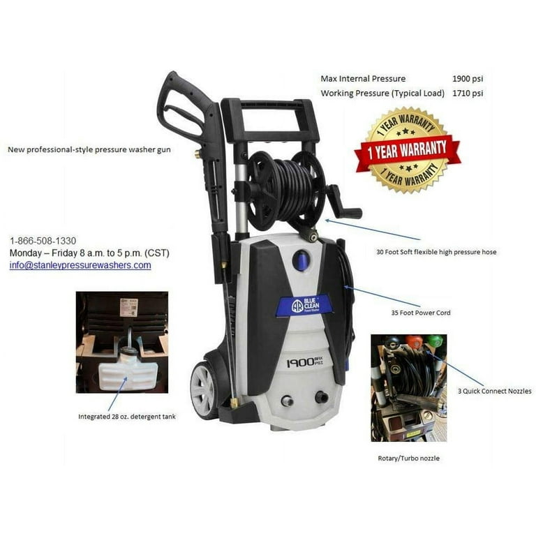 AR Blue Clean AR390SS, 2000 PSI Electric Pressure Washer, 54 OFF