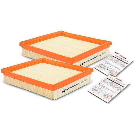 Air Filter Set 2 - Compatible with 2015 - 2016 BMW 428i Gran Coupe 2.0L 4-Cylinder