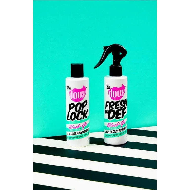 2 pack) The Doux Pop Lock Curl Forming Glaze 8 oz., All Hair Type