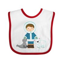 Inktastic Eskimo Boy Cute Alaska Boys Baby Bib