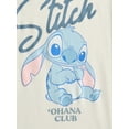 thumbnail image 2 of Lilo & Stitch Women's Ohana Club Graphic Ringer Tee, Sizes XXS-XXL, 2 of 3