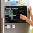 thumbnail image 2 of Black Acrylic Magnetic Fridge Board Plan Daily Weekly Monthly Schedule Board, 2 of 9