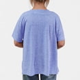 thumbnail image 5 of Shoulder Surgery Shirts for Women Full Tear Away 2 Side Snaps Chemo Port Adaptive Dialysis Clothing Short Sleeve Tees, 5 of 7