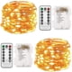 thumbnail image 1 of Juego de 2 luces de hadas Twinkle Star 33 pies 100 luces LED blanco cálido con control remoto, 1 of 6