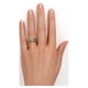 thumbnail image 2 of JeenMata Anillo de Filigrana de Diamantes Eduardianos con Diamantes Redondos Estilo Art Déco, Anillo de Bodas Engastado en Oro Rosa de 10 K, 2 of 6